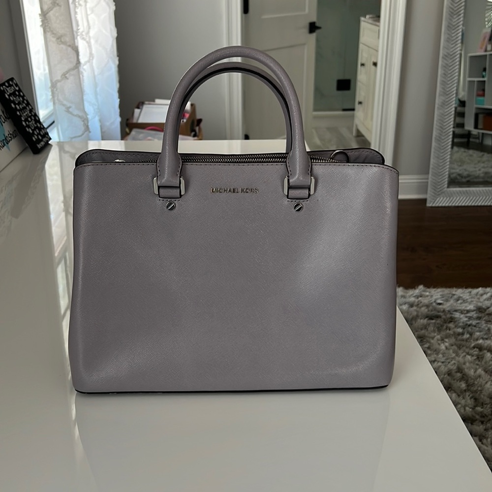 michael khors purple handbag